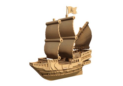 фото 3 - Картонный конструктор Cartonic 3D PIRATE SHIP