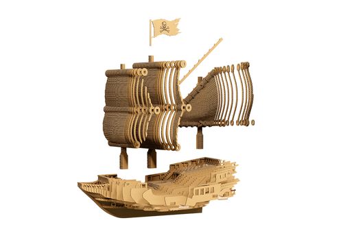 фото 7 - Картонный конструктор Cartonic 3D PIRATE SHIP