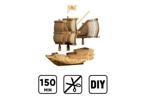 фото 8 - Картонный конструктор Cartonic 3D PIRATE SHIP