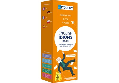 фото 1 - Карточки для изучения англиского языка English Student - Idioms B2-C1  (500 карточек)