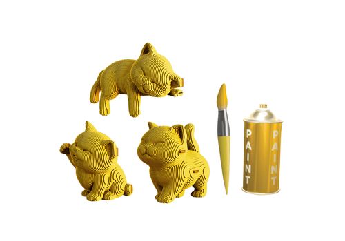 зображення 16 - Картонний конструктор "Cartonic 3D Puzzle KITTENS TRIO"