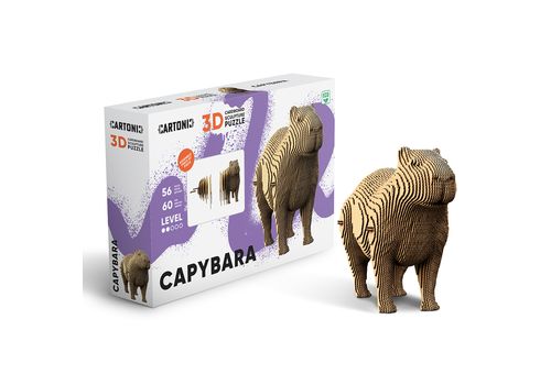 зображення 1 - Картонний конструктор "Cartonic 3D Puzzle CAPYBARA"