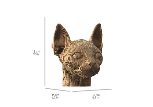 зображення 8 - Картонний конструктор "Cartonic 3D Puzzle Sphynx cat" 1DEA.me