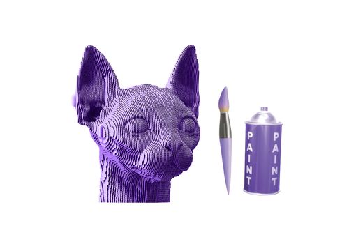 зображення 10 - Картонний конструктор "Cartonic 3D Puzzle Sphynx cat" 1DEA.me
