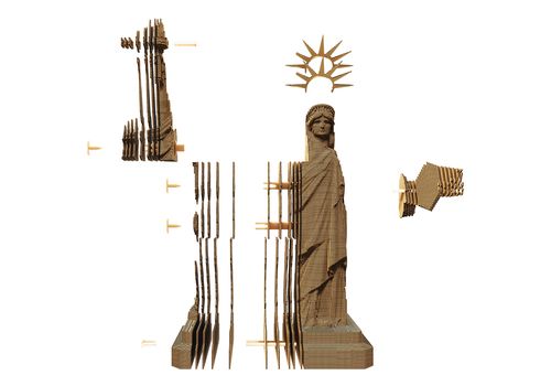 фото 6 - Картонный конструктор "Cartonic 3D Puzzle STATUE OF LIBERTY USA"