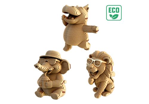 фото 6 - Картонный конструктор Cartonic 3D Puzzle SAFARI TRIO