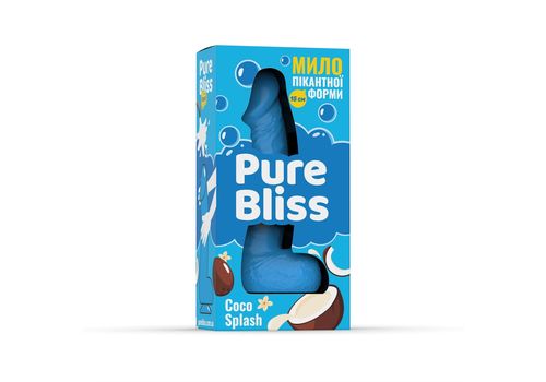 фото 1 - Мыло член 15 см Pure Bliss - Blue Coco Splash