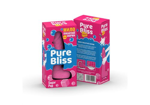зображення 3 - Мило член 18 см Pure Bliss - Pink Sugar Pop