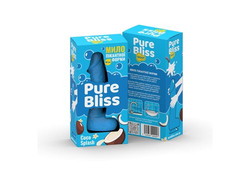 зображення 3 - Мило член 18 см Pure Bliss - Blue Coco Splash