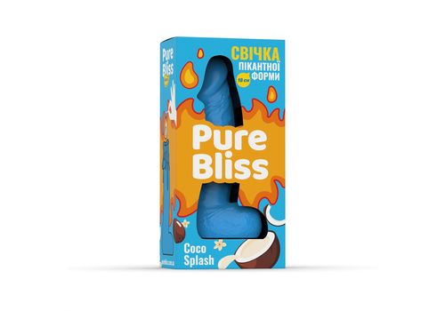 зображення 3 - Свічка член 18 см Pure Bliss - Blue Coco Splash