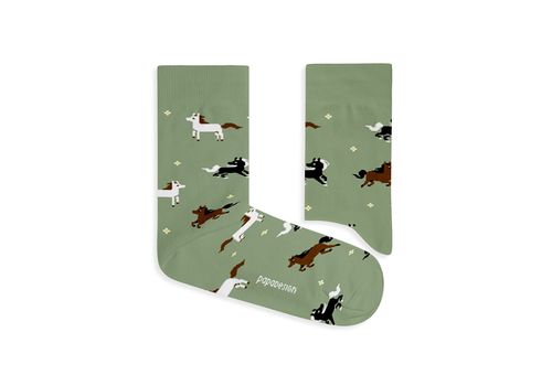 зображення 1 - Шкарпетки "Коники" 40-44 р Papadesign