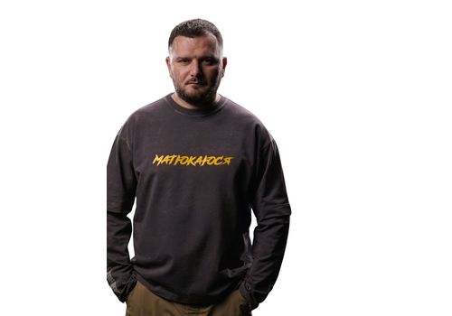 зображення 7 - Лонгслив оверсайз Матюкаюся цвета антрацит