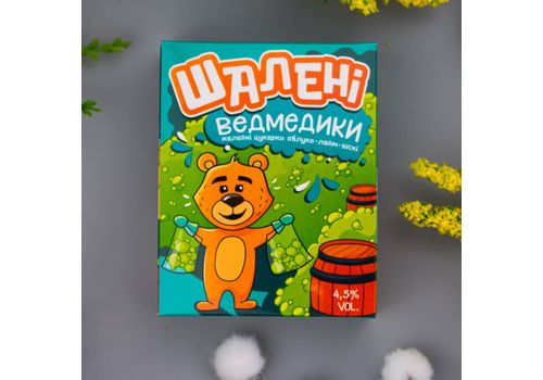 фото 2 - Конфеты желейные виски-яблоко-лайм "Шалені ведмедики"