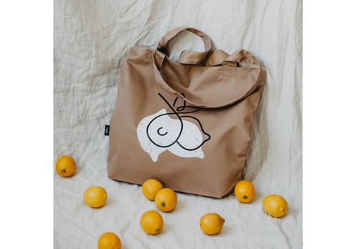 фото 3 - Еко сумка Gifty "Лимони" L бежевый