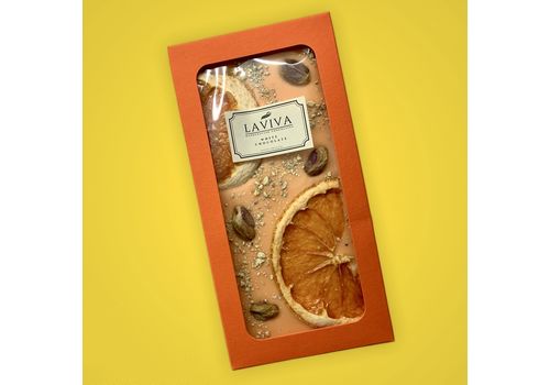 фото 5 - Шоколад Laviva Chocolates "Фісташка" белый  27%, 100г